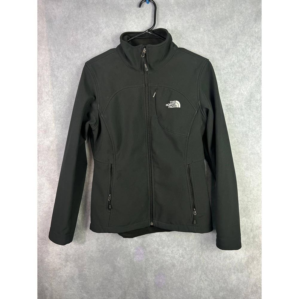 The North Face Womens Softshell Jacket Black Full Zip Size S/P Regular